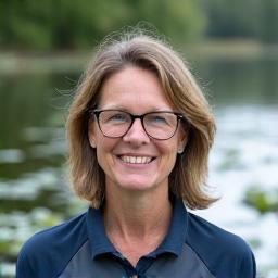 Expert angler Sarah Jenkins smiling outdoors